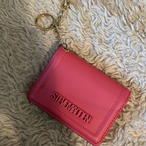 Steve Madden Vibrant Pink Keychain Wallet